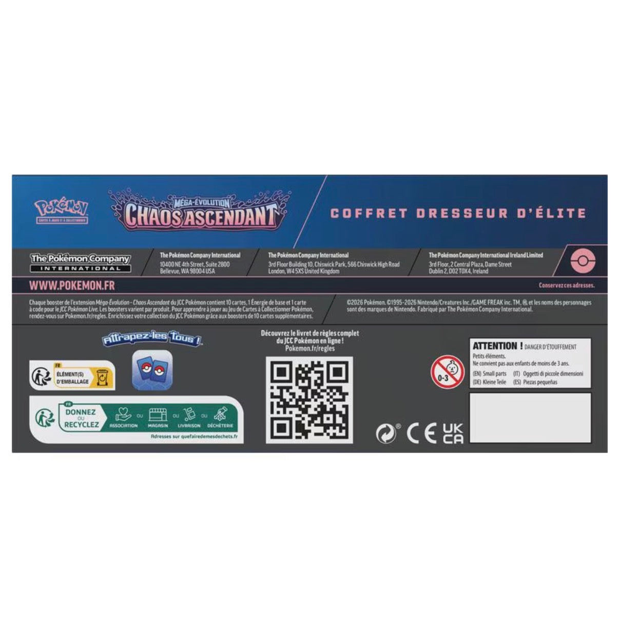 Pokémon Elite Trainer Box – Mega Evolution: Chaos Ascendant