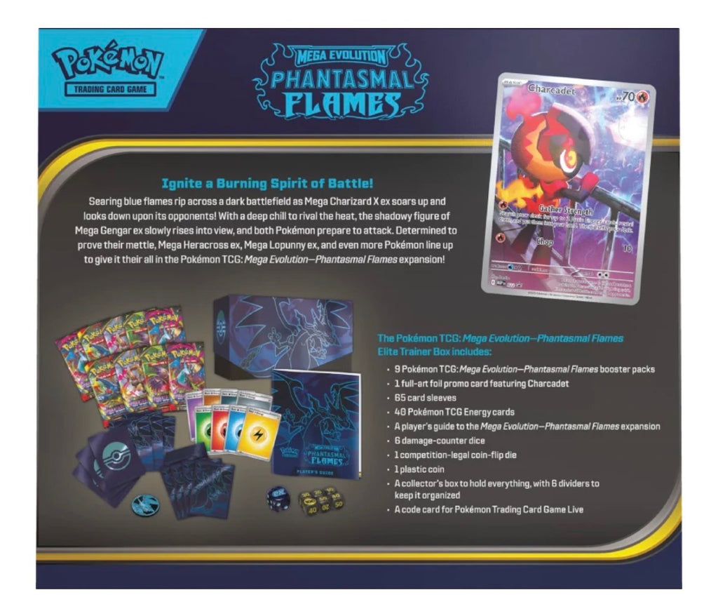 Pokémon Mega Evolution: Phantasmal Flames Elite Trainer Box
