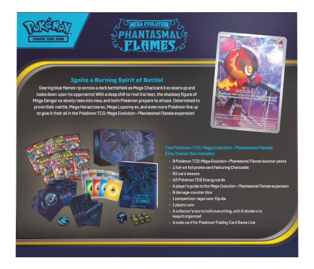 Pokémon Mega Evolution: Phantasmal Flames Elite Trainer Box