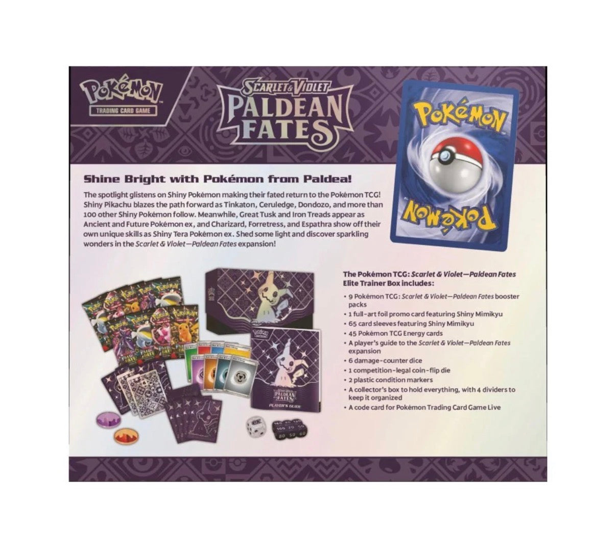 Pokémon Scarlet & Violet: Paldean Fates Elite Trainer Box