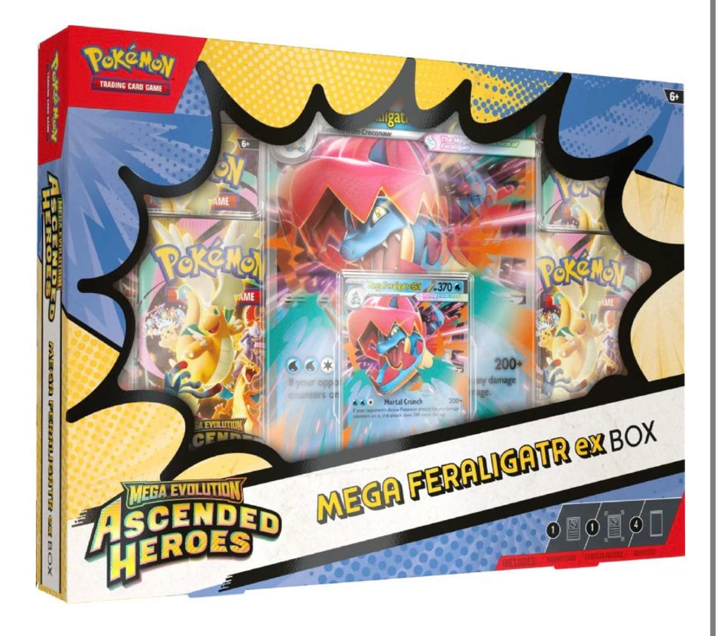 Pokémon Mega Evolution: Ascended Heroes — Mega Feraligatr ex Box