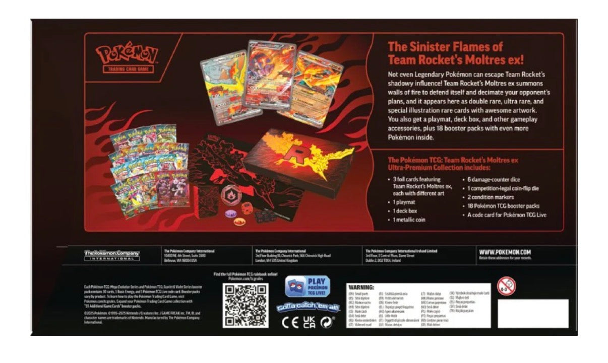 Pokémon TCG: Team Rocket's Moltres ex Ultra Premium Collection