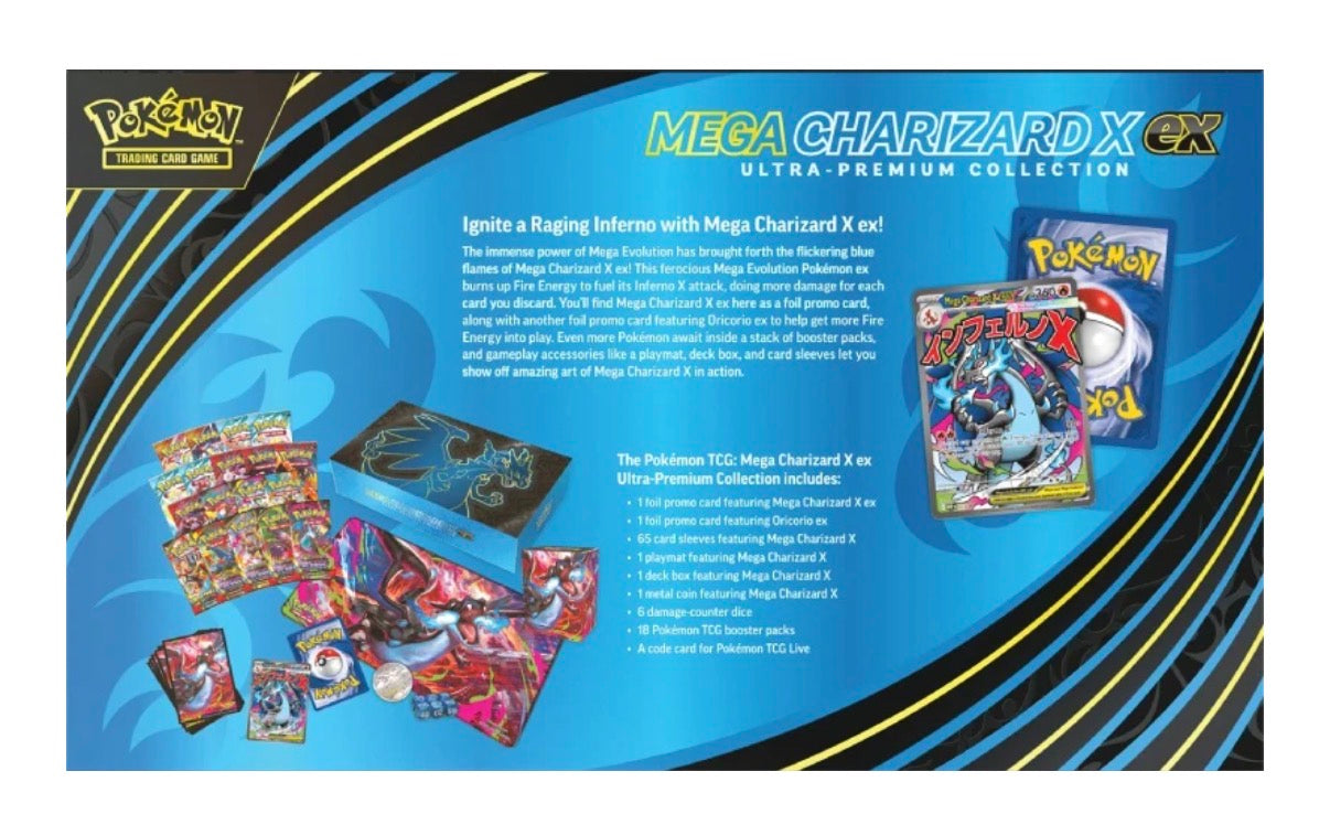 Pokémon TCG: Mega Charizard X ex Ultra Premium Collection