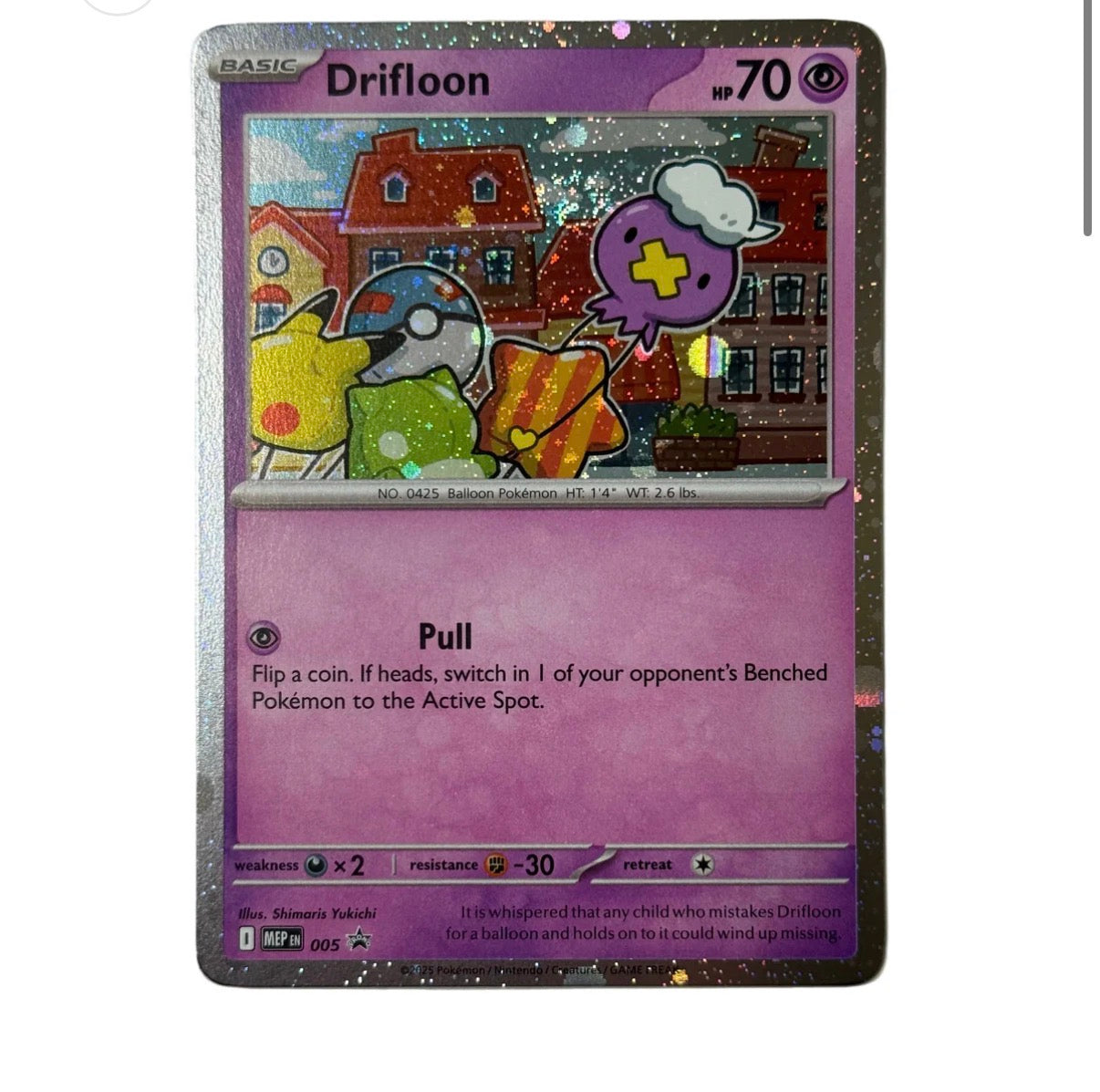 Drifloon MEP 005 — Scarlet & Violet Promo — Glitter Holo (NM)