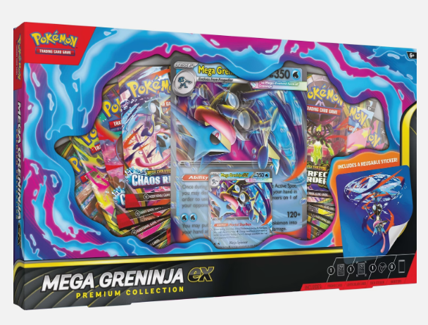 Pokémon TCG Mega Evolution Mega Greninja ex Premium Collection