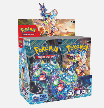 Pokémon TCG Scarlet & Violet Stellar Crown Booster Box with 36 packs