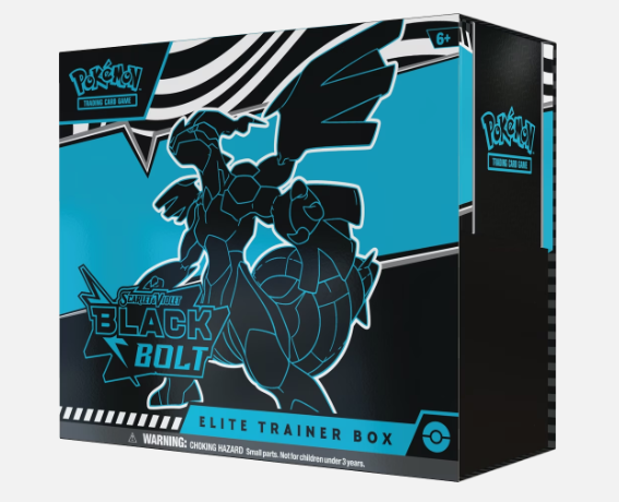 Pokémon TCG Scarlet & Violet Black Bolt Elite Trainer Box featuring Kyurem