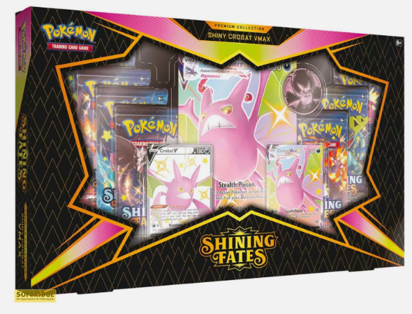 Pokémon TCG Shining Fates Shiny Crobat VMAX Premium Collection box