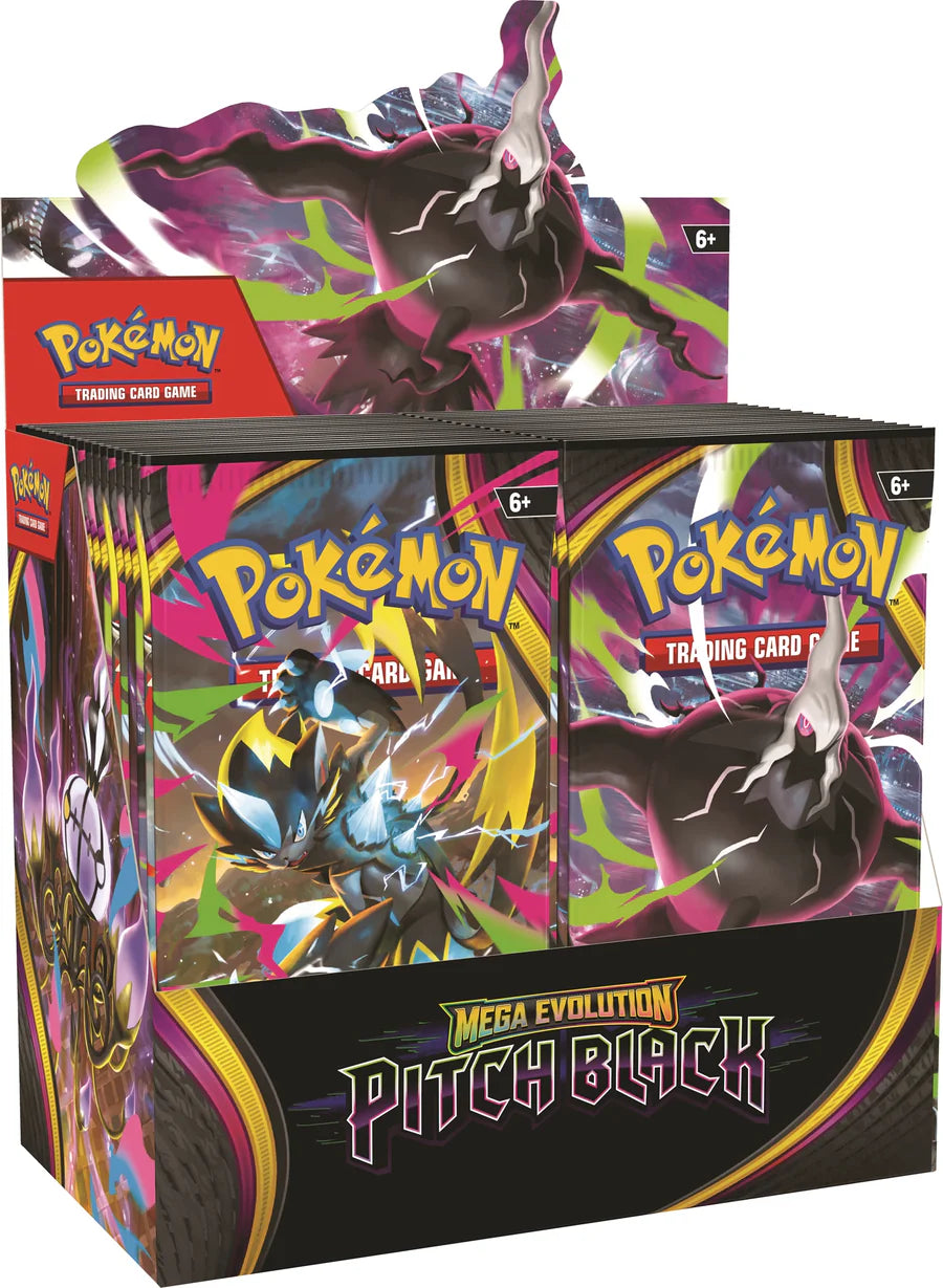 Pokémon TCG Mega Evolution Pitch Black Booster Display Box front